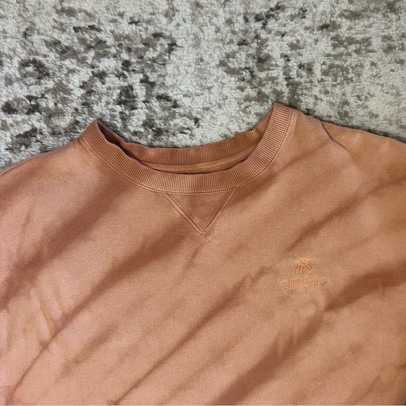 Billabong Crewneck Sweatshirt Long Sleeves Orange Tie Dye Size large - Picture 6 of 7